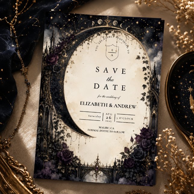 Reserve A Data Casamento Celestial Gótico (Criador carregado)