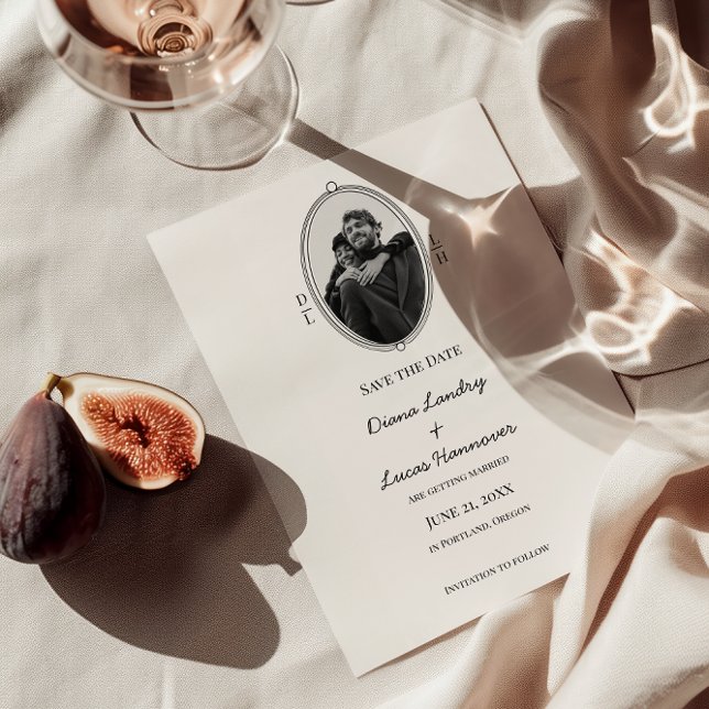 Reserve A Data Casamento Chic Clássico Salvar a Data (Criador carregado)