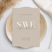 Casamento Chic Simples Elegante Moderno Taupe Beig