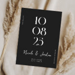 Reserve A Data Casamento Chic Simples Moderno<br><div class="desc">Casamento moderno salve a data com design chic elegante e estilo minimalista.</div>