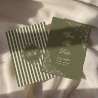 Casamento Chic Vintage Old Money em Verde Oliva