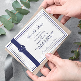 Reserve A Data Casamento clássico de caligrafia elegante