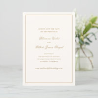 Casamento Clássico e Atemporal com Marfim e Dourad