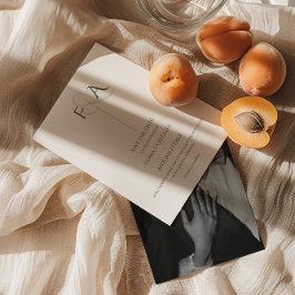 Reserve A Data Casamento Clássico Elegante Neutral Ampersand Mono