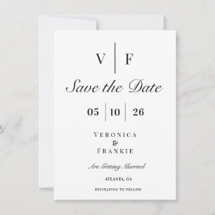 Reserve A Data Casamento Clássico Elegante Salve a Data