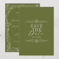 Casamento Clássico Verde Oliva Romântico Dinheiro