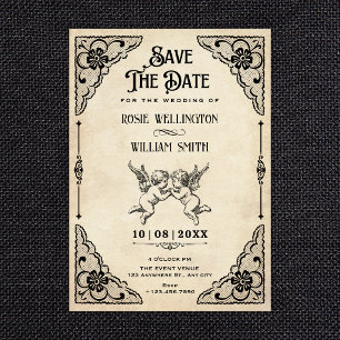 Reserve A Data Casamento clássico vintage