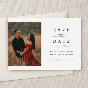 Reserve A Data Casamento Código QR Foto Script Elegante