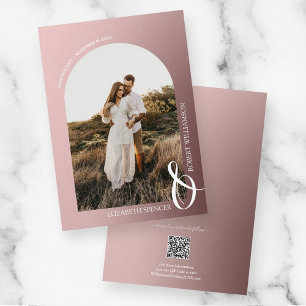 Reserve A Data Casamento Código QR Rose Gold Foto