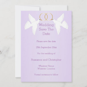 Reserve A Data Casamento Colorido Design Lilac