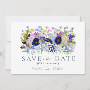 Reserve A Data Casamento com Aquarela Floral Colorida