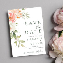 Casamento com Aquarela Floral Rosada