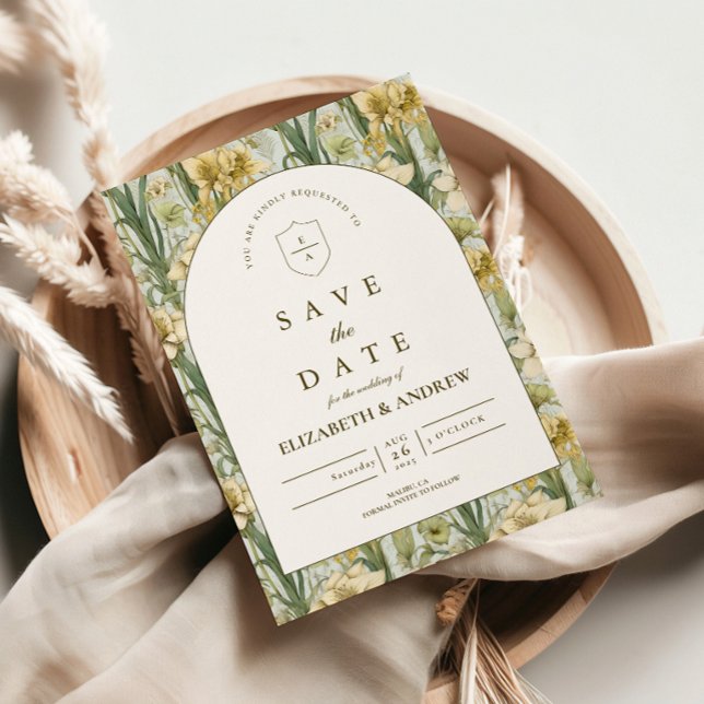 Reserve A Data Casamento com Arco Floral em Verde Salvia (Criador carregado)