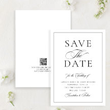 Casamento com Código QR de Casamento de Caligrafia