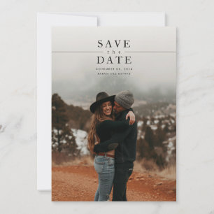 Reserve A Data Casamento com Código QR de Foto Minimalista Modern