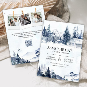 Reserve A Data Casamento com Código QR na Floresta de Pinheiros d