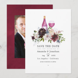 Reserve A Data Casamento com Degustação de Vinho Burgundy e Blush