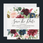 Reserve A Data Casamento com Flores de Vinho Vermelho Burgundy<br><div class="desc">Burgundy Red Wine Flowers Foto Wedding Salvar a data Adicionar foto ao convite Consulte nossa loja para ver o convite correspondente, RSVP e muito mais Você pode personalizar esta opção Salvar a data para adicionar meus toques pessoais, como fotografias, imagens. Você pode mudar a cor de fundo para combinar com...</div>