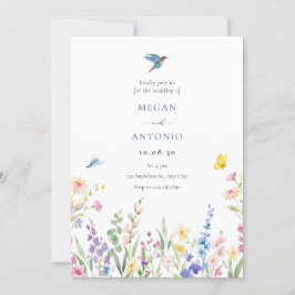 Reserve A Data Casamento com flores selvagens estéticas