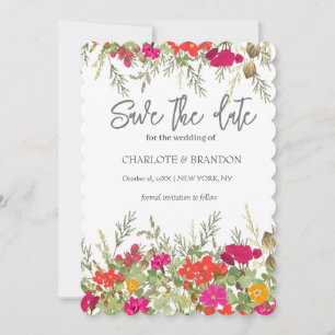 Reserve A Data Casamento com flores silvestres do Jardim Floral d