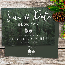 Reserve A Data Casamento com Foto de Pine Tree Woods Forest