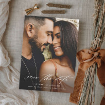Casamento com Foto em Letra Elegante