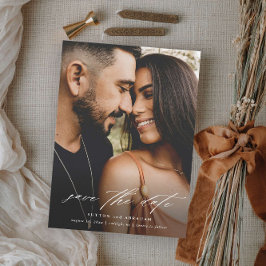 Reserve A Data Casamento com Foto em Letra Elegante