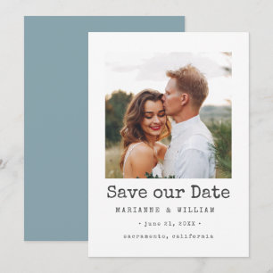 Reserve A Data Casamento com Ice Simple SQUARE Foto salvar data
