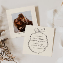 Casamento com Laço Manuscrito Caprichoso e Excêntr