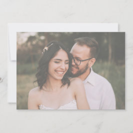 Reserve A Data Casamento com Letra Script Minimalista Preto e Bra
