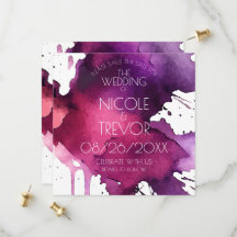 Casamento com Mancha de Aquarela