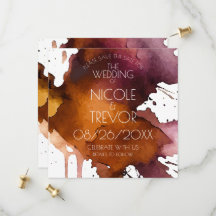 Casamento com Mancha de Aquarela