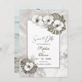 Reserve A Data Casamento com Orquídeas Brancas