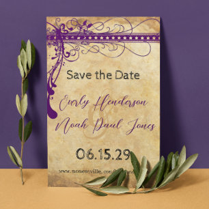 Reserve A Data Casamento com Redemoinhos Elegantes e Funky Preto