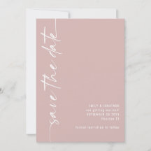 Casamento com Rosa de Dusty com Código QR de Calig