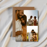 Casamento com Vinhas com Código QR de Foto Moderno