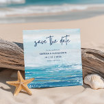 Reserve A Data Casamento Costeiro das Ondas de Praia Azul<br><div class="desc">Compartilhe suas boas notícias e faça um salto com este cartão "Sea Blue Beach Waves". Quer você esteja planejando um casamento com o tema da praia ou destino, este design litorâneo, com ondas oceânicas aquáticas em tons de turquesa tropical e blues tranquilo, vai deixar seus convidados animados para seu dia...</div>