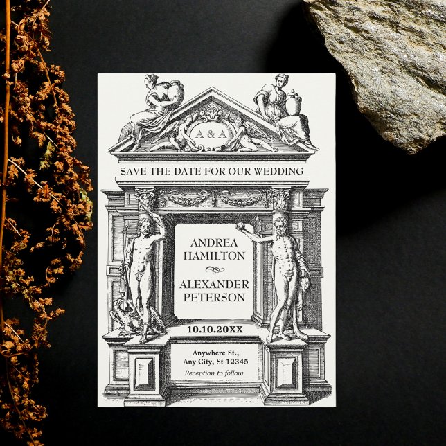 Reserve A Data Casamento da antiga arquitetura romana grega (Criador carregado)