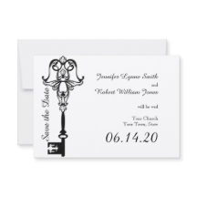 Casamento da Chave Negra e Branca Salvar a Data