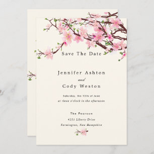 Reserve A Data Casamento Da Primavera De Cherry Blossom Salva A C
