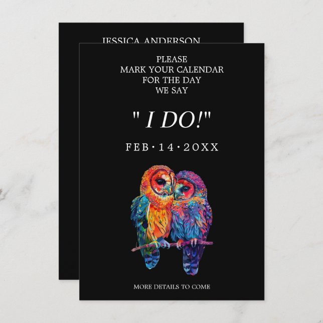 Reserve A Data 🌈 casamento da Unidade Eterna LGBTQ (Frente/Verso)