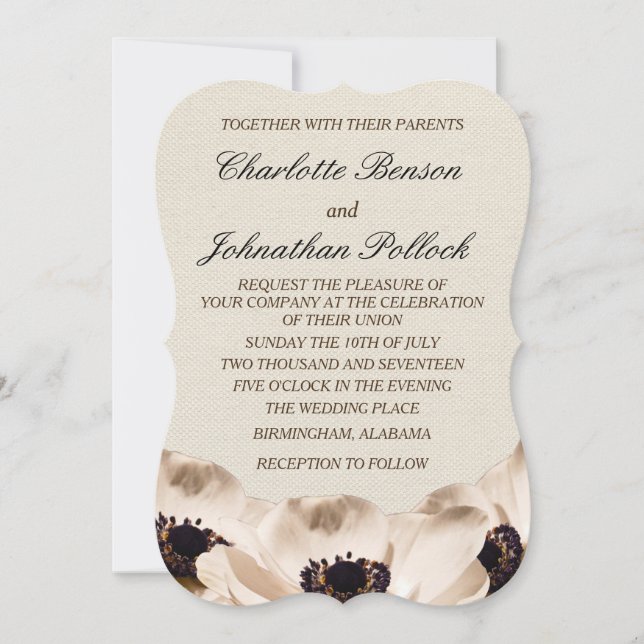 Reserve A Data Casamento das Flores Brancas Clássicas (Frente)