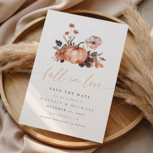 Reserve A Data Casamento de Abóbora Floral de Namoro