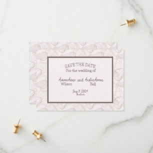 Reserve A Data Casamento de Abstrato Pale Burgundy