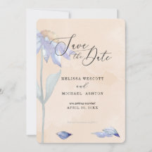 Casamento de Água-Marinha com Margarida Roxa em Aq