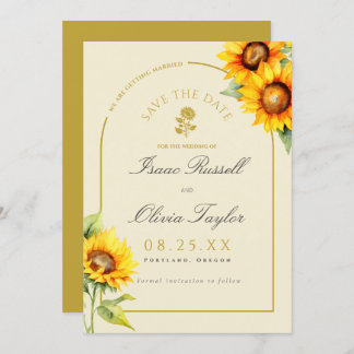 Reserve A Data Casamento de Arca de Girassol Moderno Boho