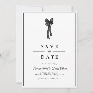 Reserve A Data Casamento de Arco de Fita Elegante