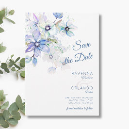 Reserve A Data Casamento de Arte Botânica Floral Pastel de Invern
