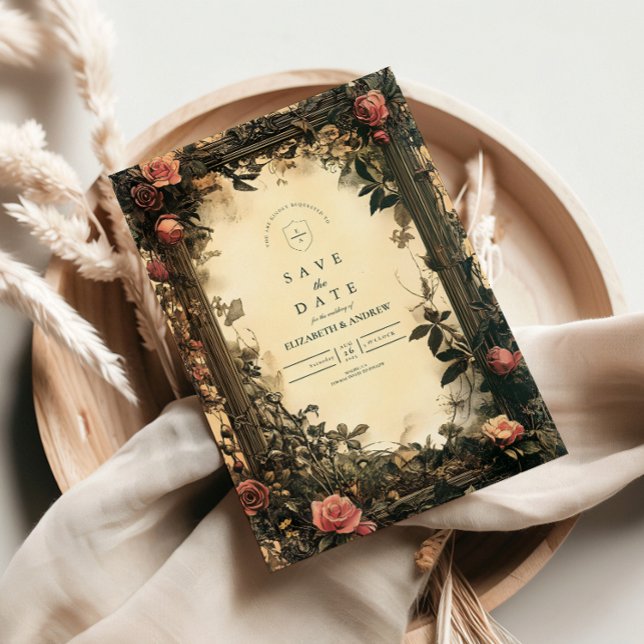 Reserve A Data Casamento de Arte Nova Dark Romance (Criador carregado)