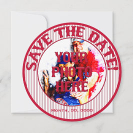 Reserve A Data Casamento de Baseball Save-The-Date-Modelo 01